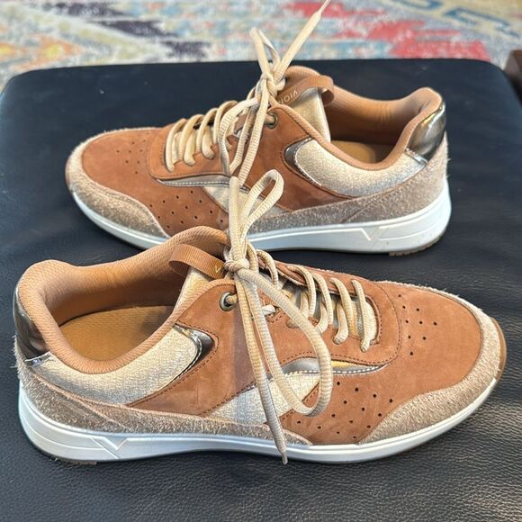 Vionic Nova Brown/Macaroon Nubuck Casual Sneakers - Picture 7 of 12